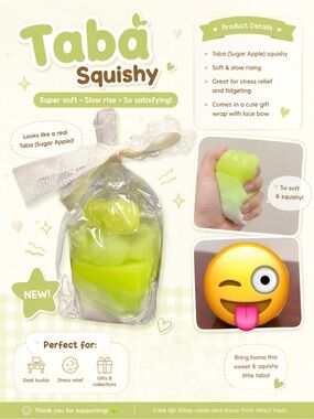 Taba Squishy Apple Parfait New